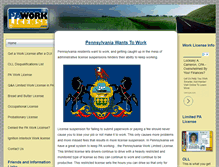 Tablet Screenshot of paworklicense.com